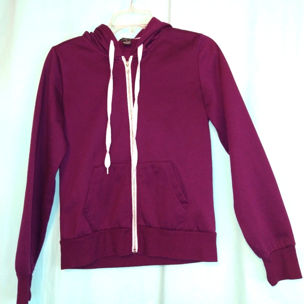 Rue21 small plum purple hooded jacket